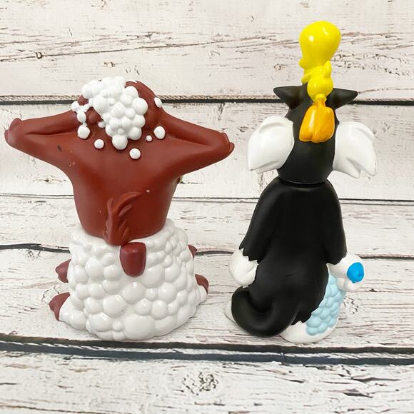 LOONEY TUNES Vintage 90's Taz Sylvester and Tweetie Bubble Bath Soakies Bottles - Picture 4 of 8